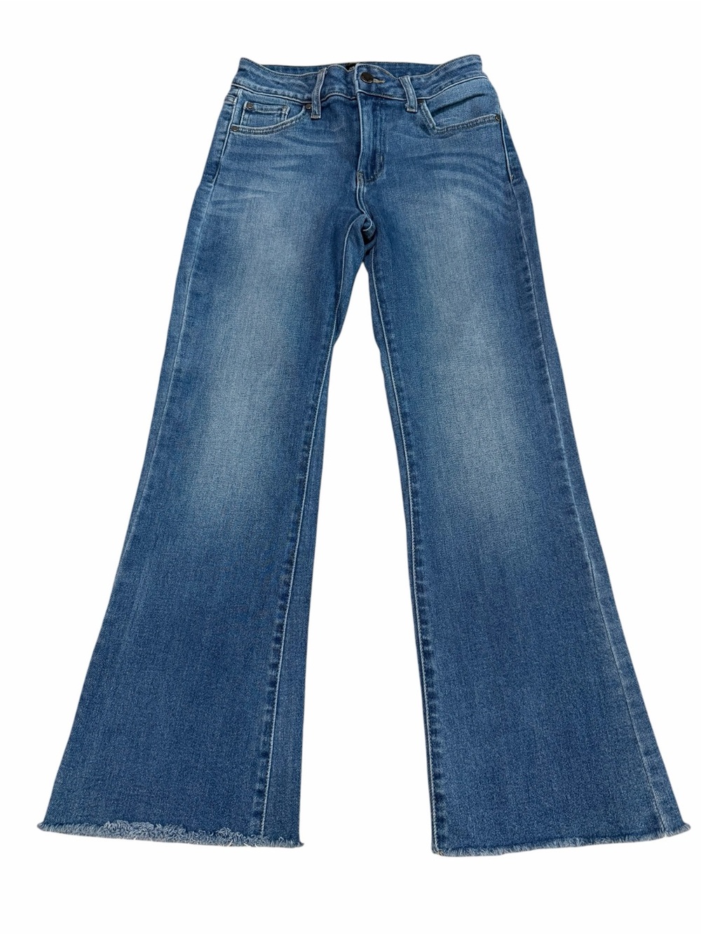 Just Black‎ Denim (JBD) Scissor Cut Crop Flare Jeans | Medium Wash | Size 26